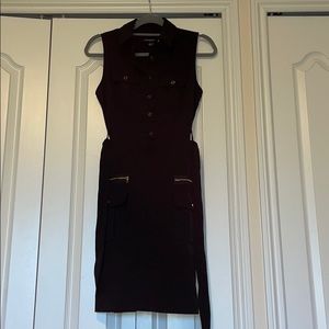 Black dress with gold details size 4